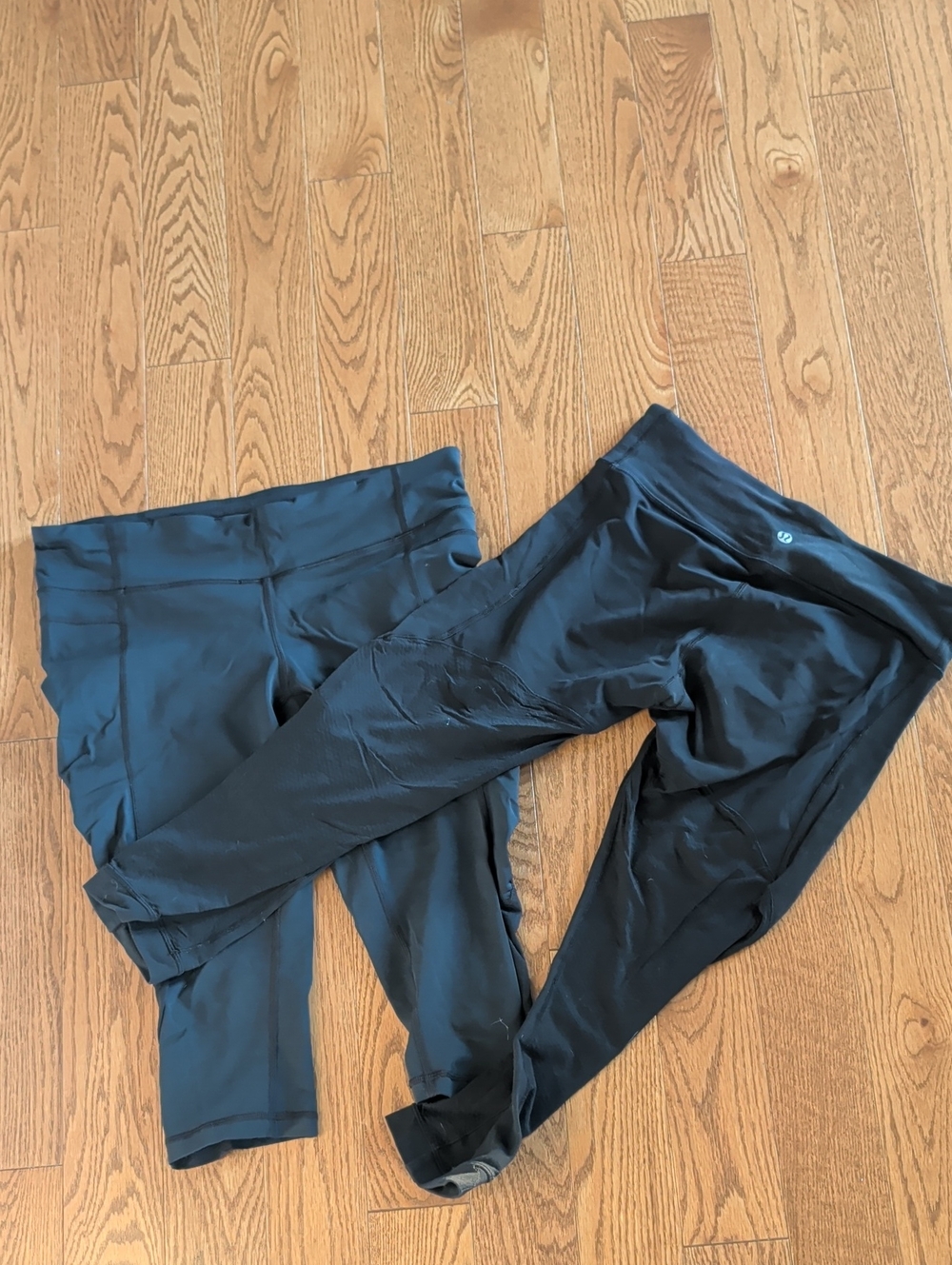 lululemon athletica Women's Black Athletic Leggings Duo - Solid Black